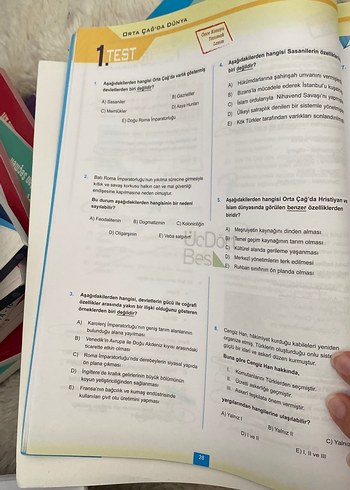  AYT Tarih Soru Bankası üçdörtbeş