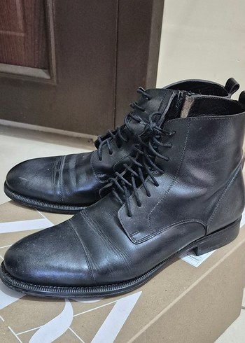 Siyah Deri Erkek Klasik Chelsea Bot - Görsel 4