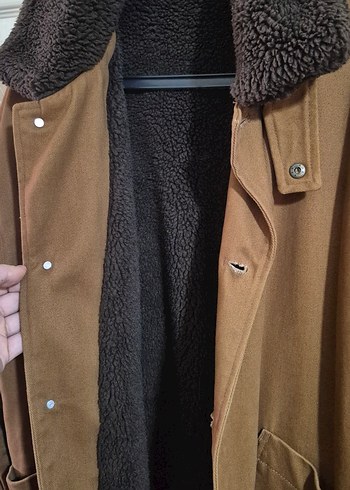 ZARA Kahverengi Erkek Kaban - Görsel 2