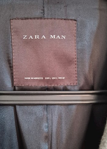 Zara Erkek Asimetrik Yaka Kaban - Görsel 2