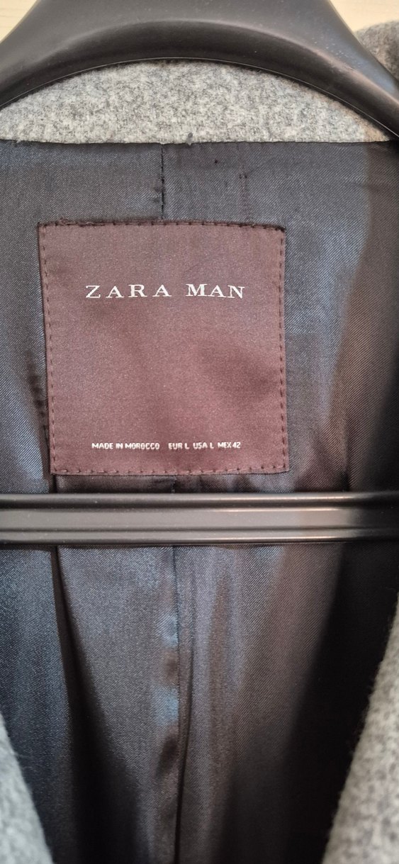 Zara Erkek Asimetrik Yaka Kaban - Görsel 2