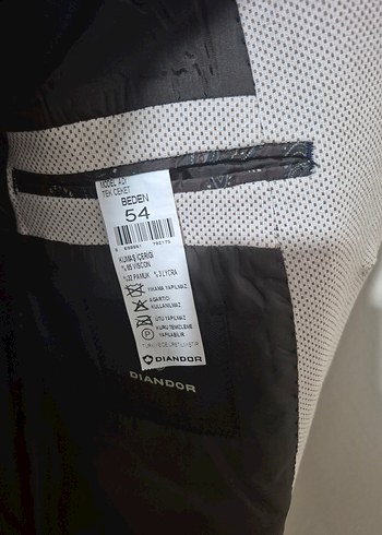 Düğmeli Erkek Takım Elbise Ceket - Görsel 2