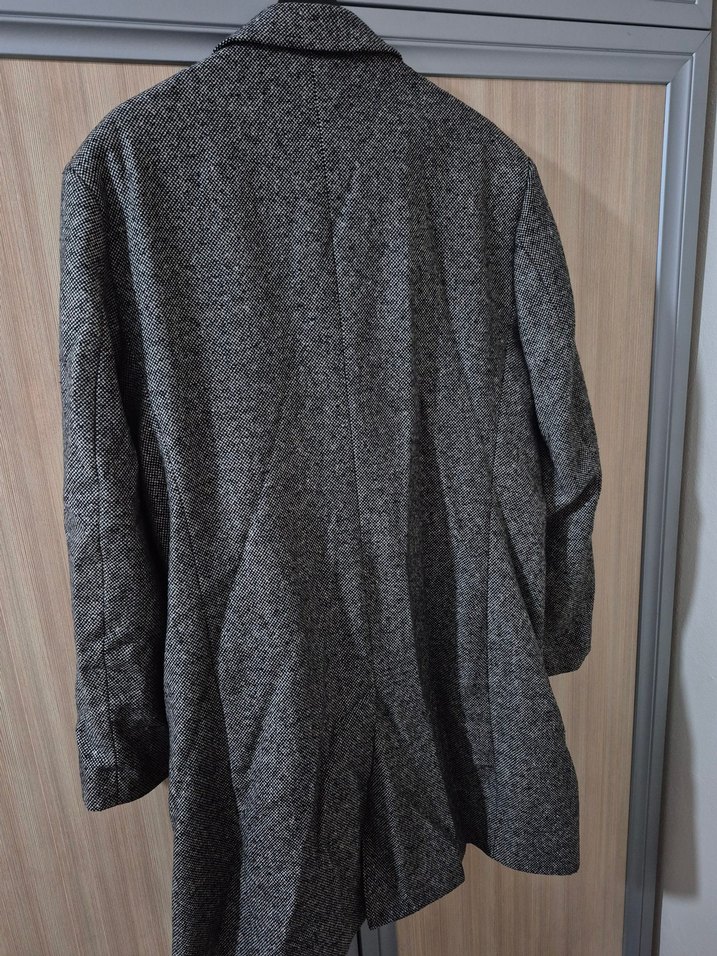 Gri Erkek Midi Boy Düğmeli Ceket - Görsel 2