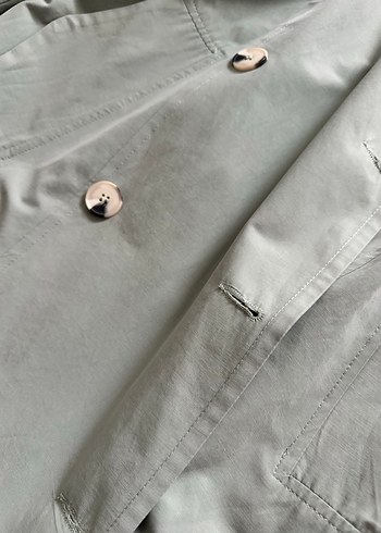 Yeşil Trençkot - Görsel 3