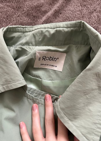 Yeşil Trençkot - Görsel 2