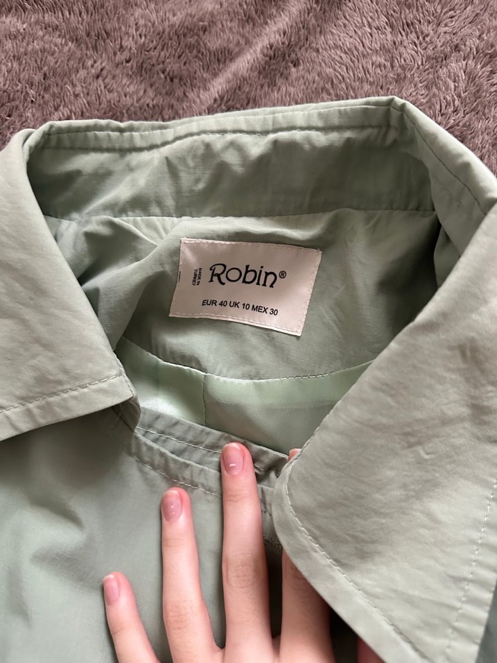 Yeşil Trençkot - Görsel 2