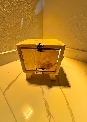 Ahşap  robot kumbara - Görsel 4