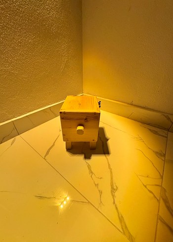 Ahşap  robot kumbara - Görsel 3