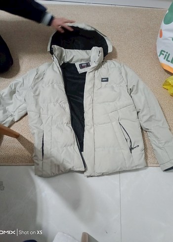 OMIX Gri Fermuarlı Erkek Midi Mont - Görsel 2