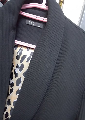 Gri Yılan Desenli Kadın Blazer Ceket - Görsel 4