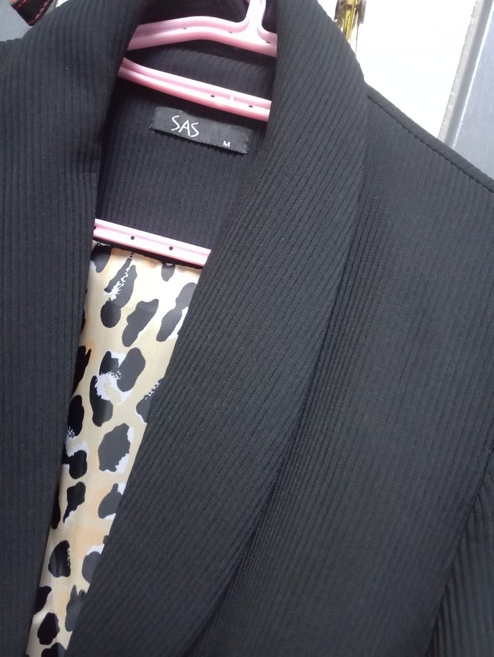 Gri Yılan Desenli Kadın Blazer Ceket - Görsel 4