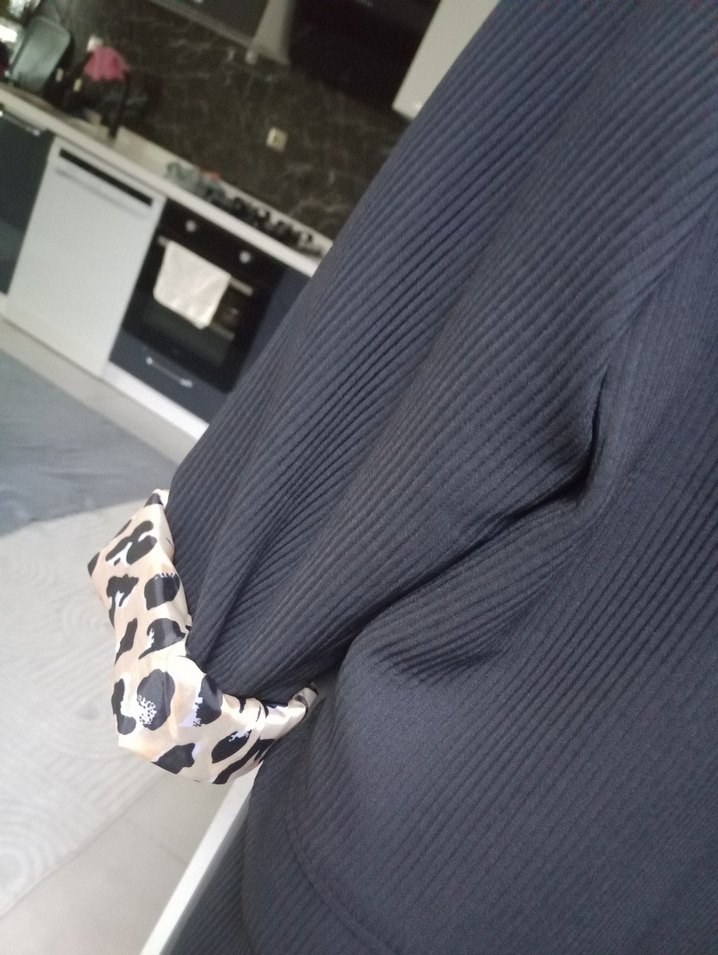 Gri Yılan Desenli Kadın Blazer Ceket - Görsel 2