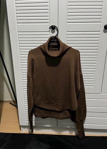 Kahverengi Boğazlı Kadın Eşofman Takımı - Görsel 2