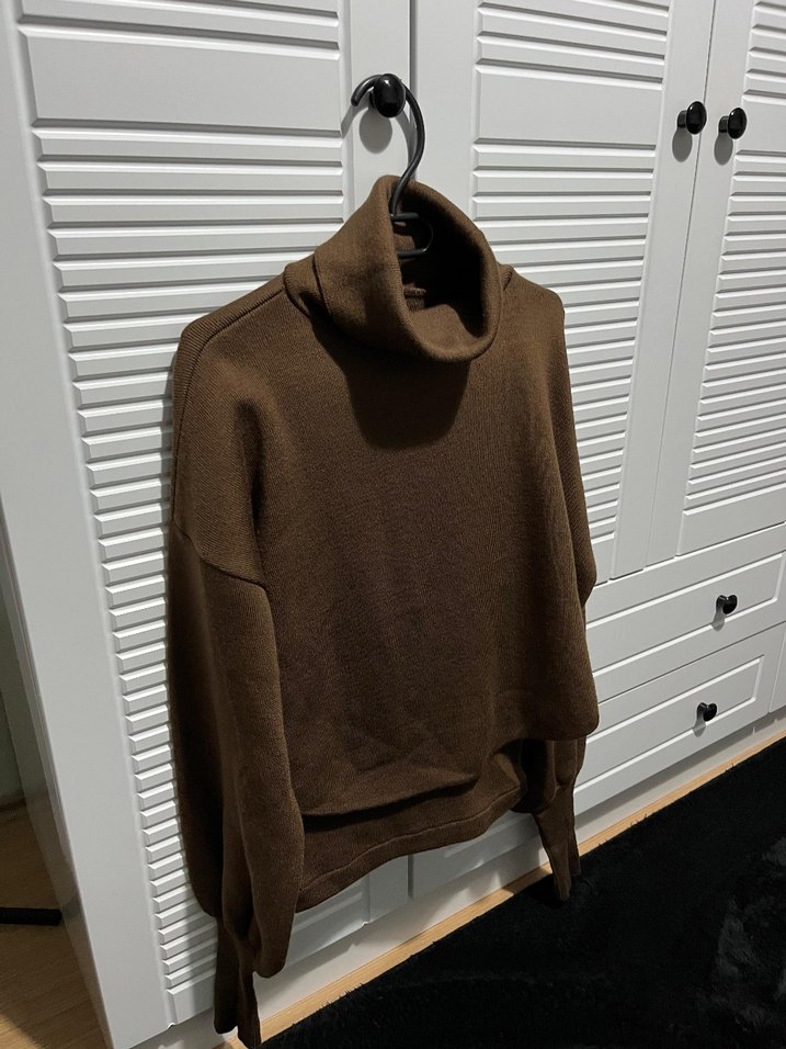 Kahverengi Boğazlı Kadın Eşofman Takımı - Görsel 4