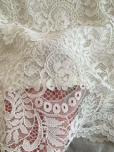 Beyaz dantel elbise - Görsel 2