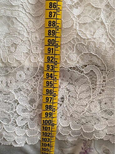 Beyaz dantel elbise - Görsel 4