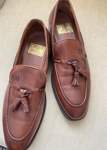 Kahverengi Deri Püsküllü Klasik Kadın Loafer - Görsel 2