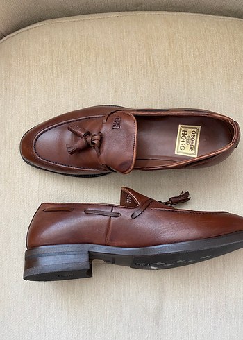 Kahverengi Deri Püsküllü Klasik Kadın Loafer - Görsel 3