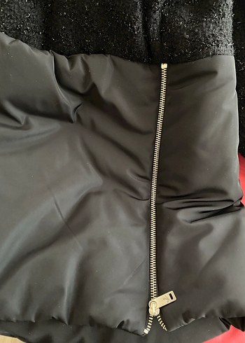 Siyah Midi Kadın Ceket Düğmeli Rahat Kesim - Görsel 4