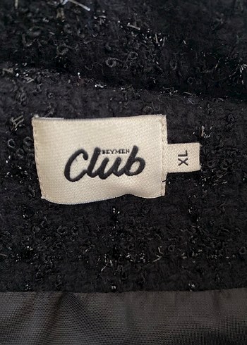 Siyah Midi Kadın Ceket Düğmeli Rahat Kesim - Görsel 3