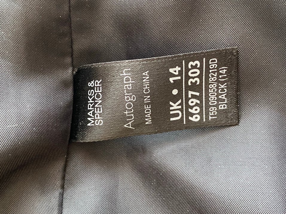 İşlemeli Siyah Midi Marks and Spenser elbise - Görsel 3