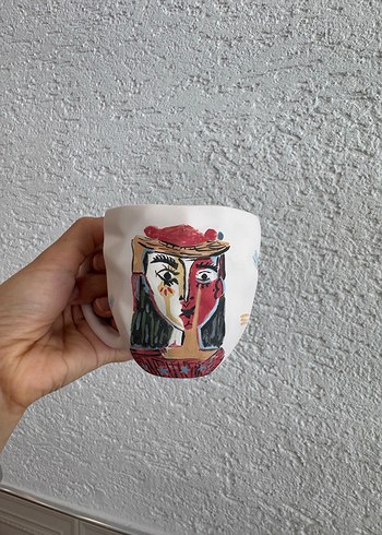 Karaca Picasso el yapımı seramik kupa
