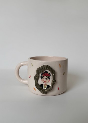 Frida Kahlo el yapımı Seramik Kupa