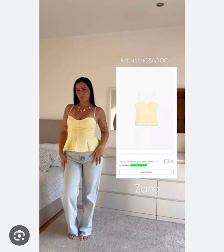 Zara Sarı Kadın Büstiyer - Görsel 2