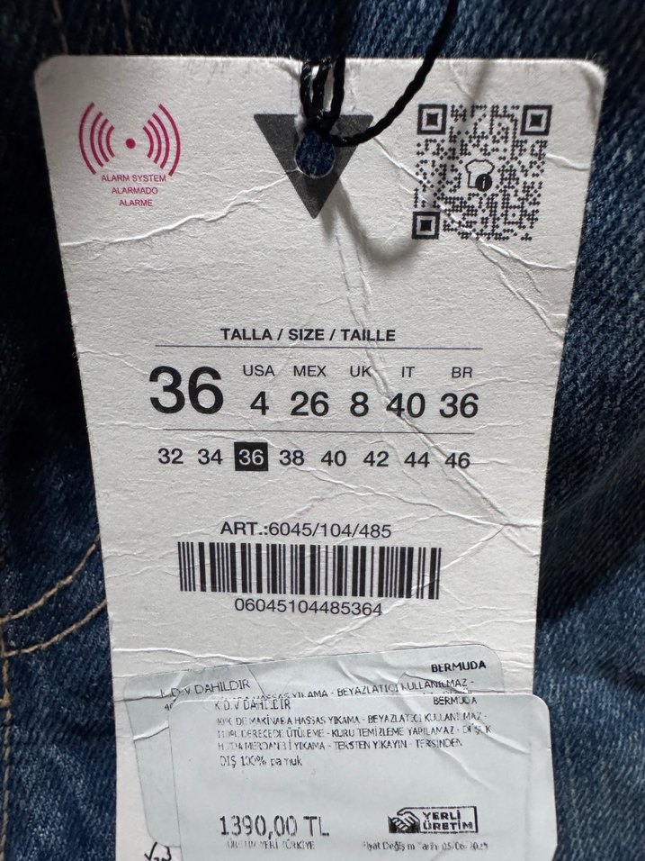 Zara Kadın Mavi Mini Denim Şort - Görsel 5