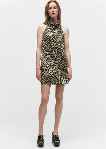 Zara Desenli Midi Elbise - Görsel 2