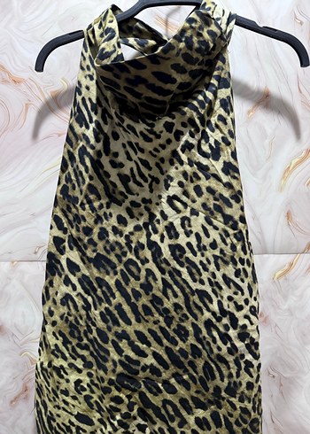 Zara Desenli Midi Elbise - Görsel 4