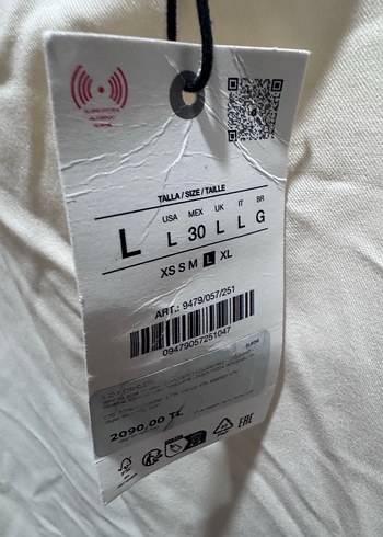 Zara Beyaz Keten Uzun Askılı Elbise - Görsel 6