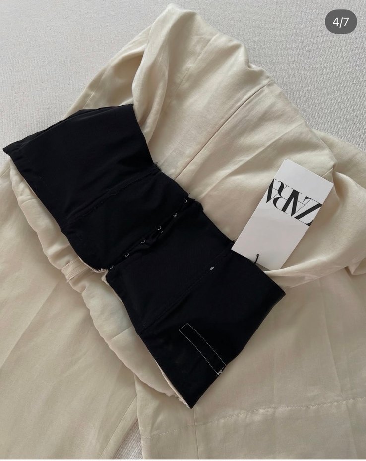 Zara straplez tulum - Görsel 5