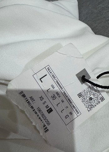 Zara Beyaz Uzun Kadın Tulum - Görsel 6