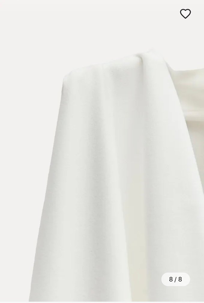 Zara Beyaz Uzun Kadın Tulum - Görsel 4