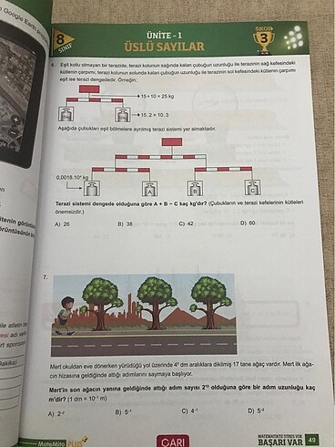 Arı yayınları var matematik soru bankası 8. Sınıf - Görsel 2
