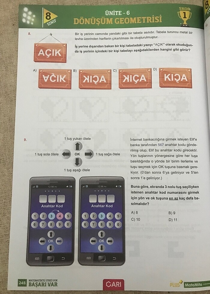 Arı yayınları var matematik soru bankası 8. Sınıf - Görsel 4
