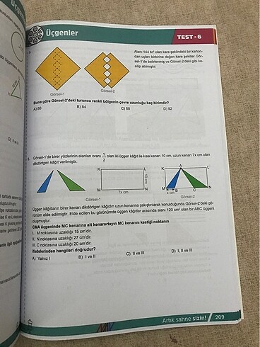Maç yayınları 8. Sınıf matematik prova sahnesi - Görsel 3