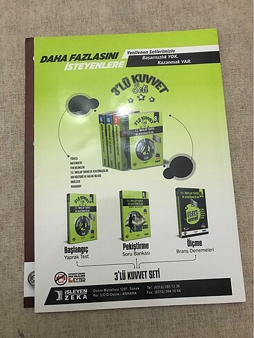 İşleyen zeka 8. Sınıf 3 lü kuvvet branş denemeleri - Görsel 2