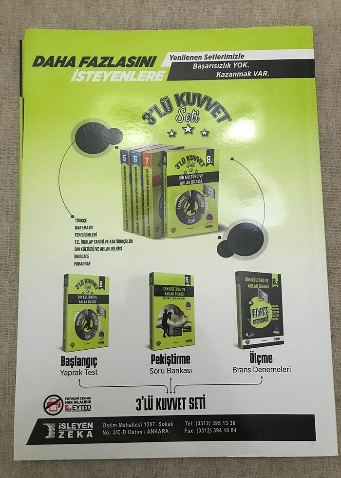 İşleyen zeka Din kültür ve ahlak bilgisi 3 lü kuvvet 8. Sınıf - Görsel 4