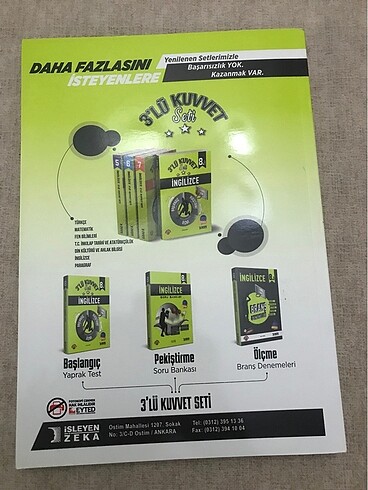 İşleyen zeka 8. Sınıf İngilizce soru bankası - Görsel 2