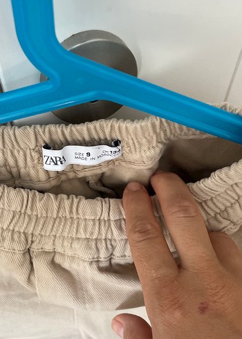 Zara kız çocuk 9 yaş kanvas pantolon - Görsel 4