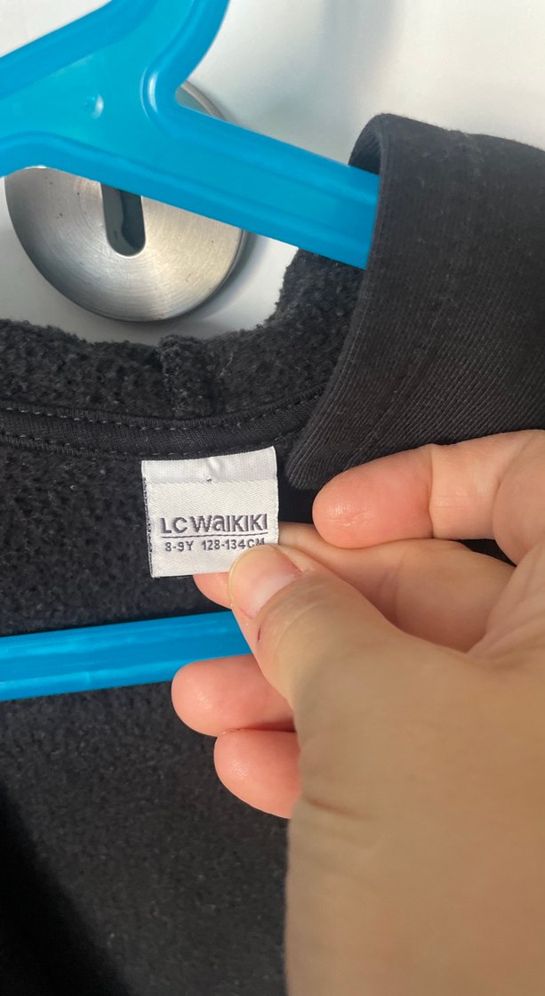 Fermuarlı Siyah çocuk ceketi - Görsel 4