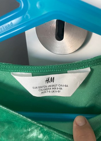 H&M H&M Kız Çocuk Parlak Yeşil Fırfırlı Elbise