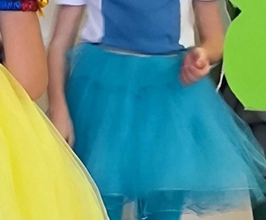 Kız Çocuk Mavi tül Etek - Görsel 3