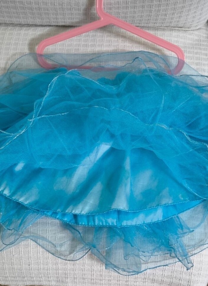Kız Çocuk Mavi tül Etek - Görsel 2