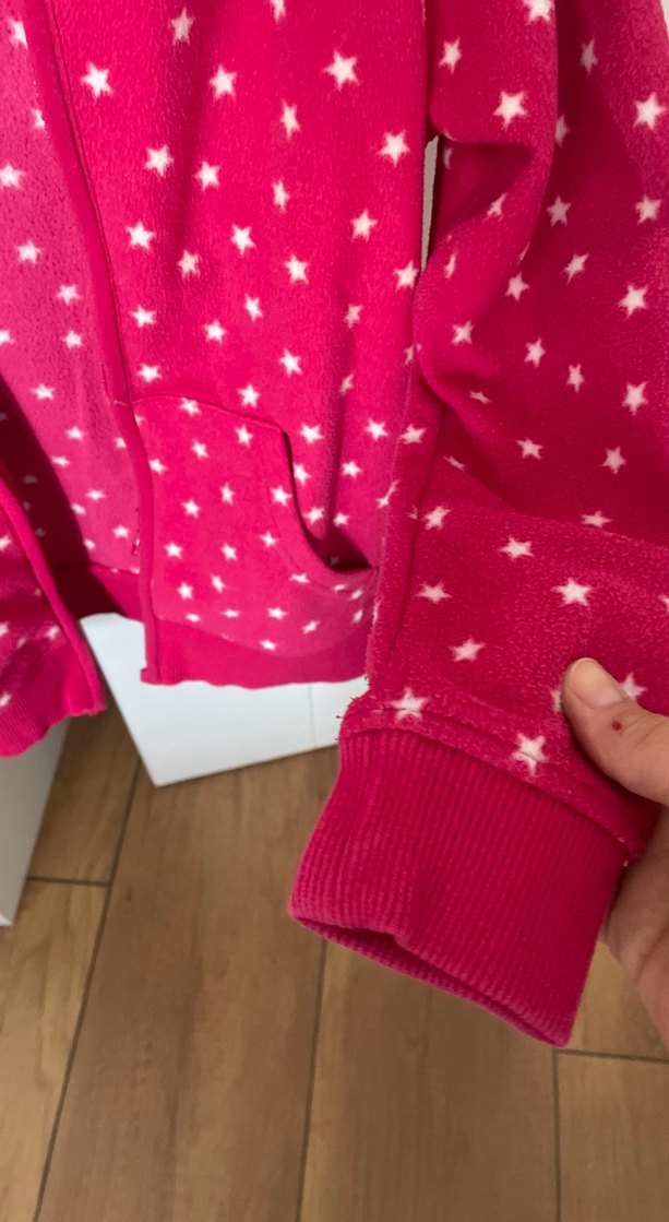 Bentton Kız Çocuk Yıldız Desenli Pembe Polar - Görsel 4