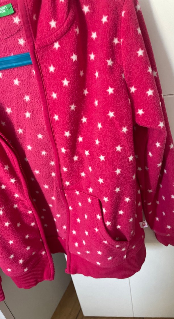 Bentton Kız Çocuk Yıldız Desenli Pembe Polar - Görsel 3