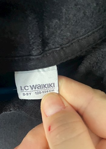 Kız çocuk Siyah Kapüşonlu Rahat Kesim Sweatshirt 8-9 yaş - Görsel 2