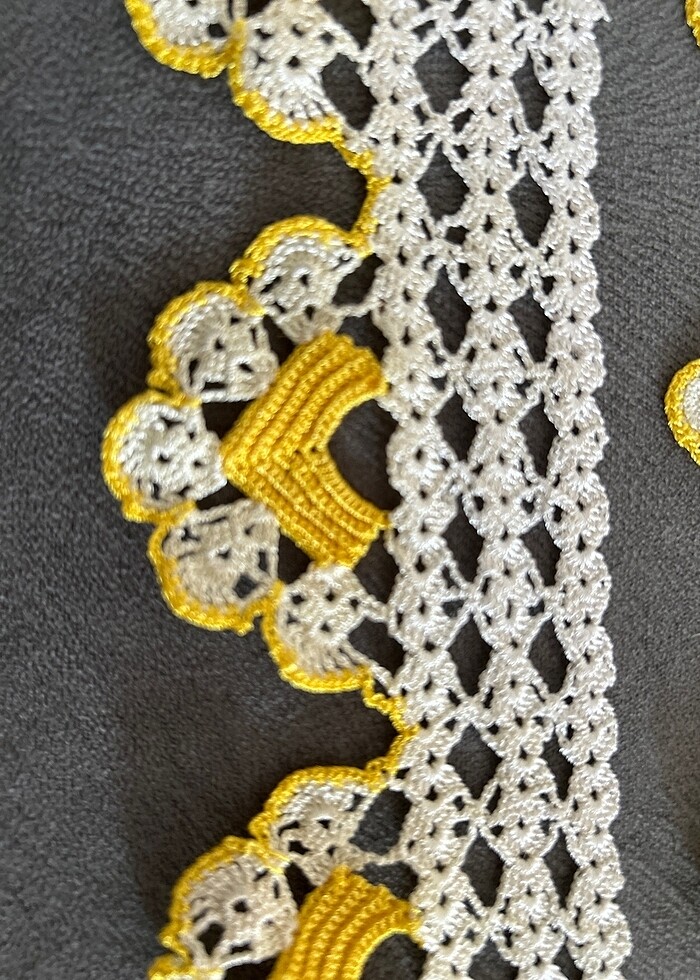 El örmesi tığ havlu kenarı - Görsel 5